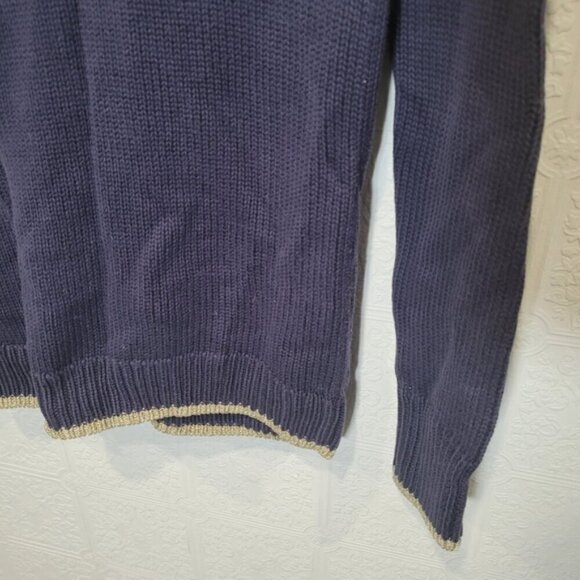 Juicy Couture y2k navy gold trim cardigan - Picture 3 of 10